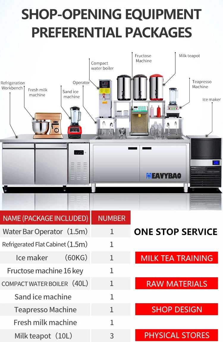 Stable Bubble Tea Counter Milk Tea Equipment Boba Tea Machine for Market