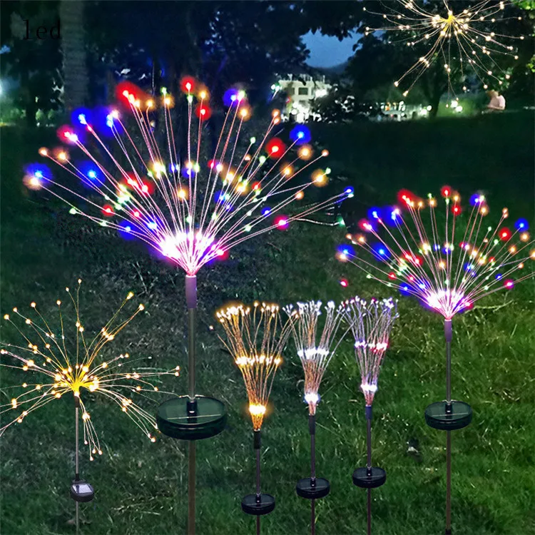 Copper Wire Firework String Lights Silver Copper Wire Fireworks String Electronic Fireworks Adornos Led Navidad Light
