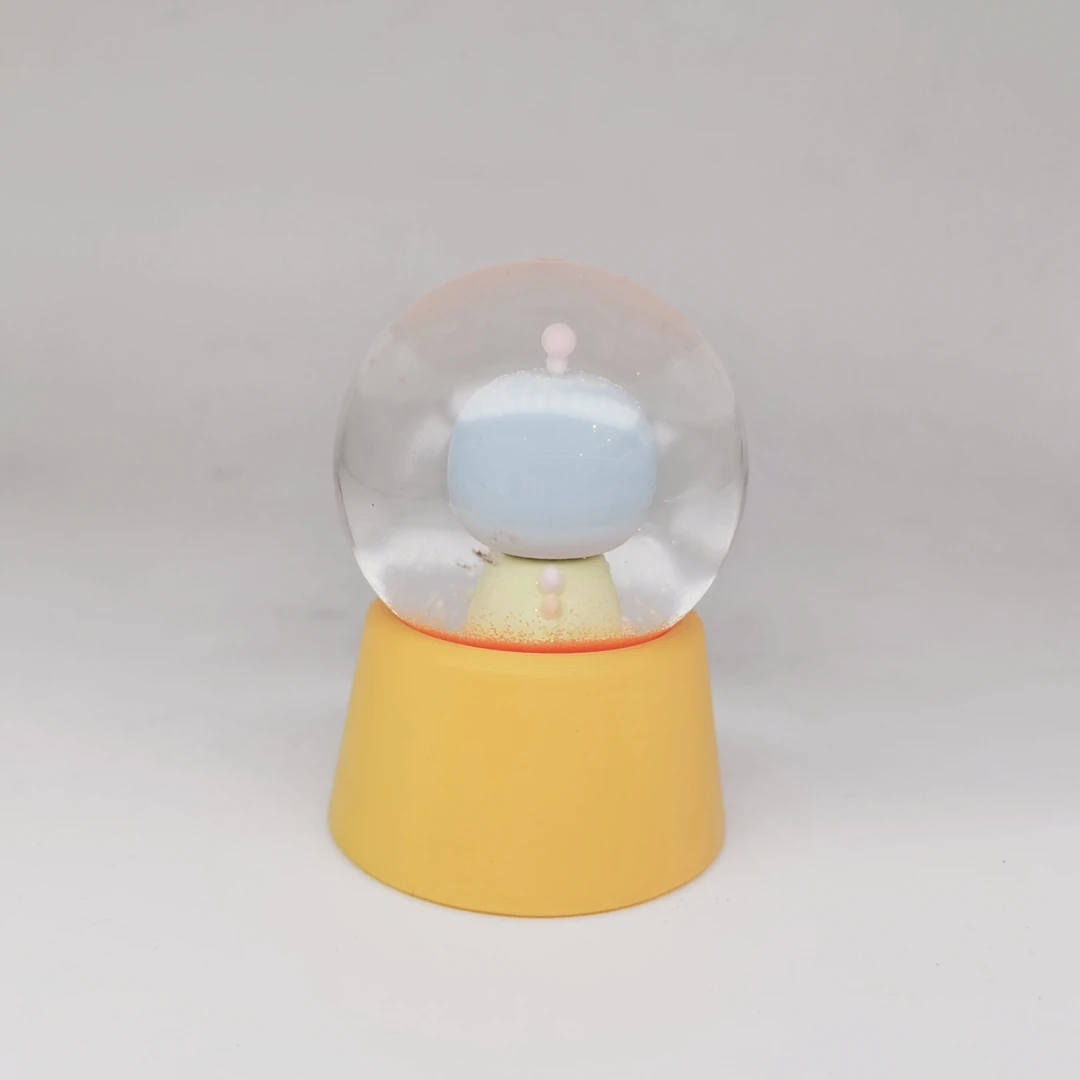 Unbrokenable Duck Snow Ball Maker 45mm Artificial Resin Snow Globe for Home Decoration for Children Items