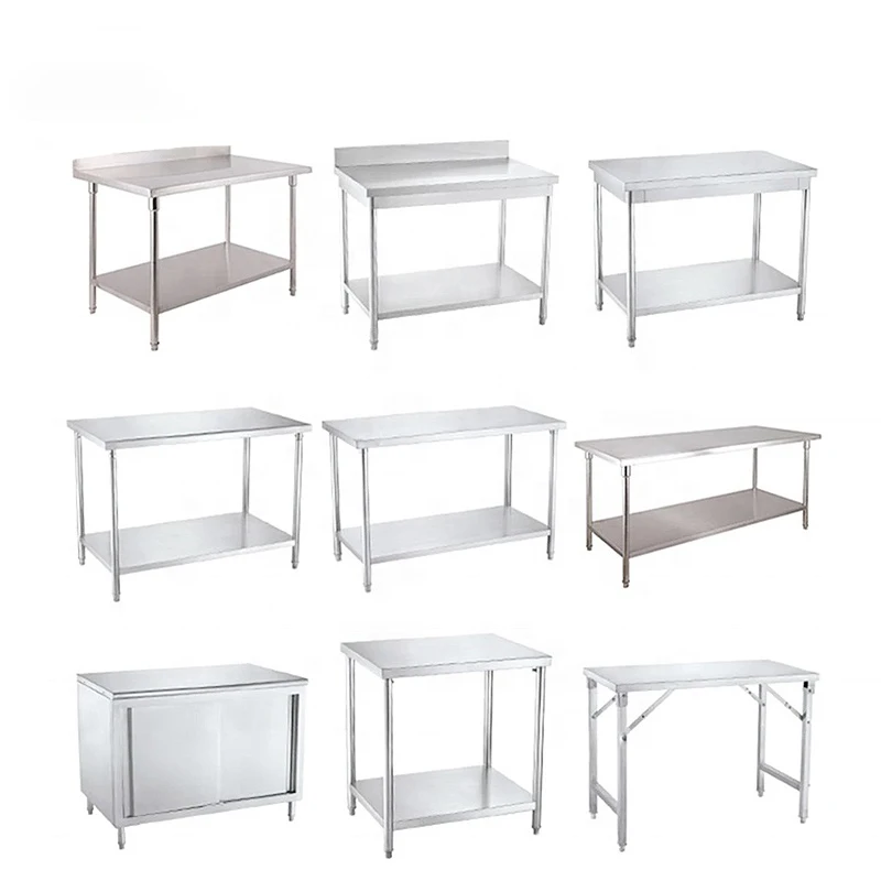 Factory Directly Metal Worktable Kitchen Workbench Stainless Steel ...