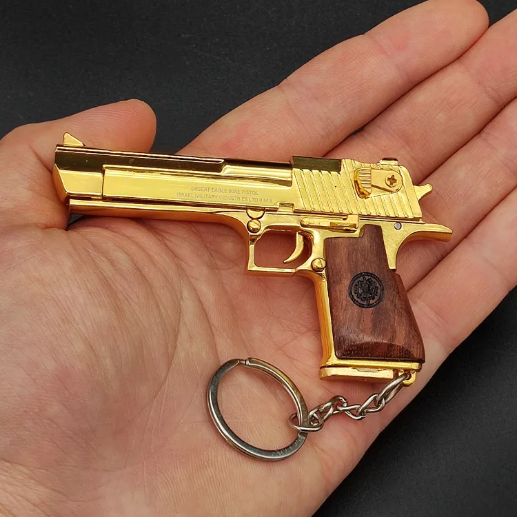 Mini Gun Keychain Self Defense Stun Gun Beretta 92Fs Toys Pistol Gold Gun Keychain Metal