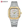 2 Glod Case Silver Dial