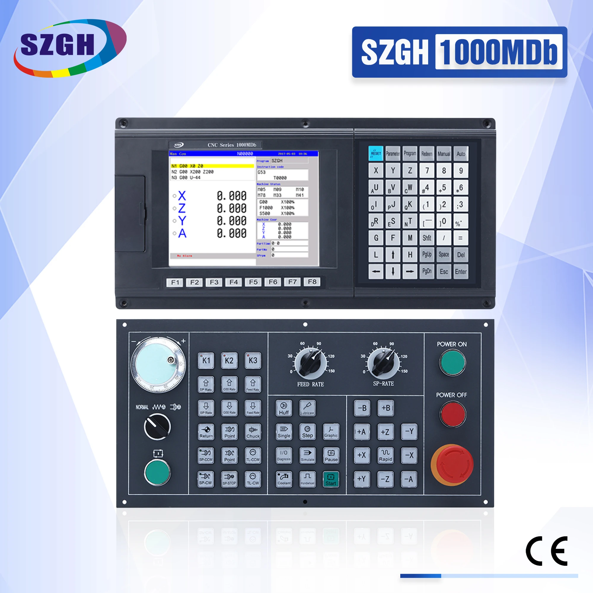 New Modbus Type 5 Axis CNC Milling  Controller for Big VMC Machine Centre Support PLC Ethernet Similar As GSK Motor Controller
