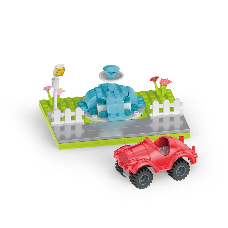 COGO Educational Toy 600 Pcs Compatible ABS Plastic Toy Brick DIY Random Assembly Block Building Block Set for Kids
