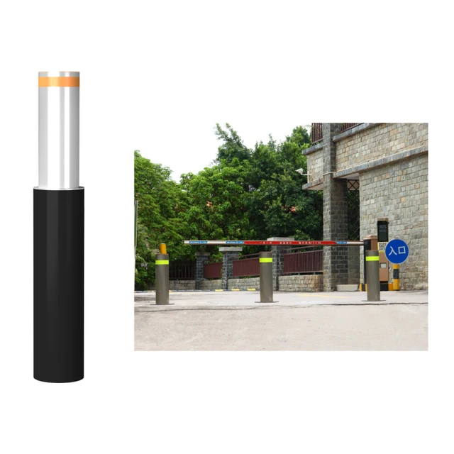 Hydraulic Rising Manual Version Flexible Bollard Post for Outdoor Private Premises Use stainless steel bollards for sale