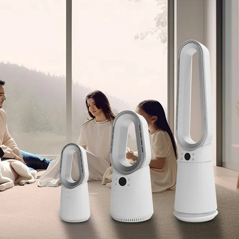 Silent 20 Speed Powerful Smart Leafless Fan 36 Inches Tall Bladeless Fan Tower With Remote Control Air Cooler