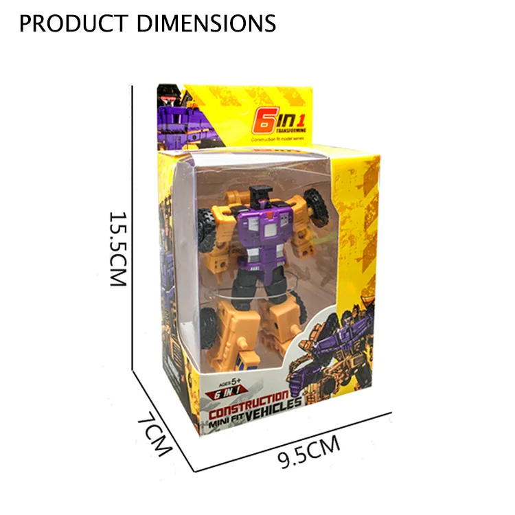 
6 в 1, рекламные игрушки-роботы 