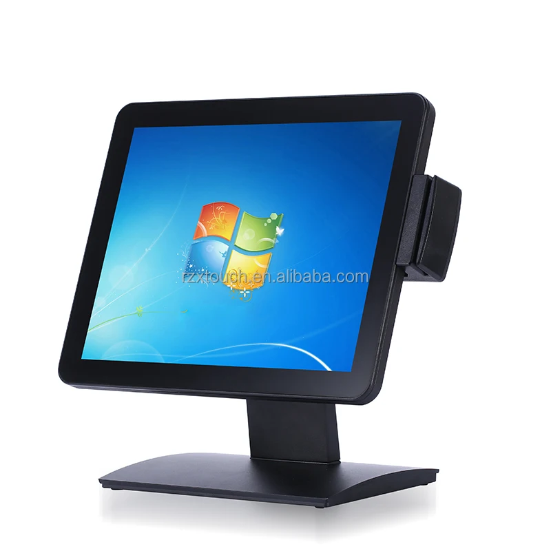 Factory Price 15''   Touch  Point of Sale Machine  Pos System Dual Screen All in One  W7