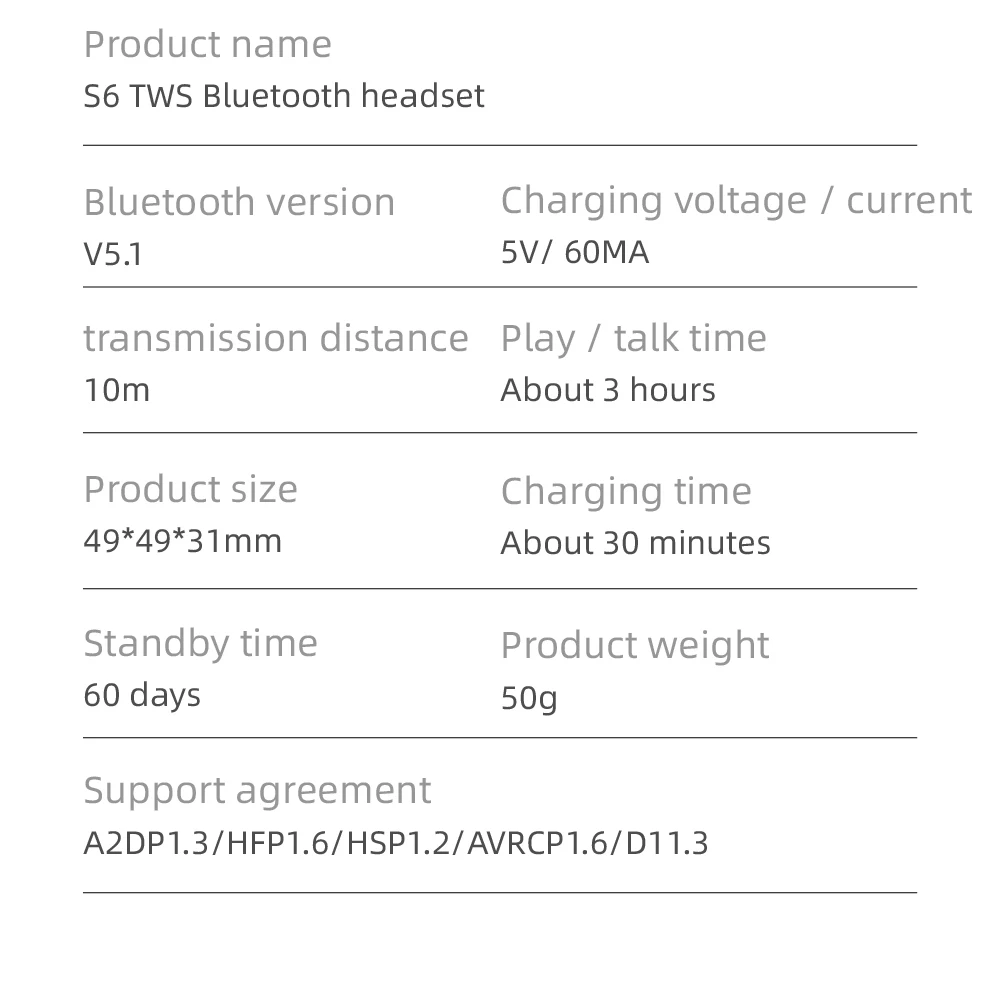 Stereo Waterproof Wireless BT Gold tws True Sports Wireless Fone De Ouvido Earbuds Earphones S6 for Samsung Buds Live S6 tws - ANKUX.COM