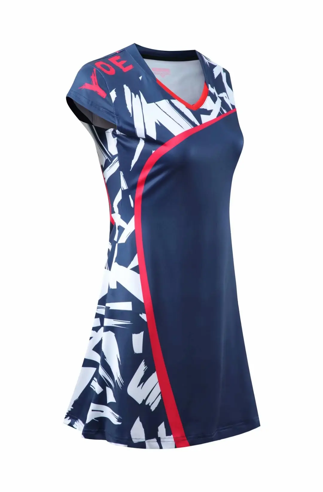 Женское слитное быстросохнущее Спортивное платье Sidiou с коротким рукавом для тренировок, бадминтона, гольфа, Легкое приталенное теннисное платье