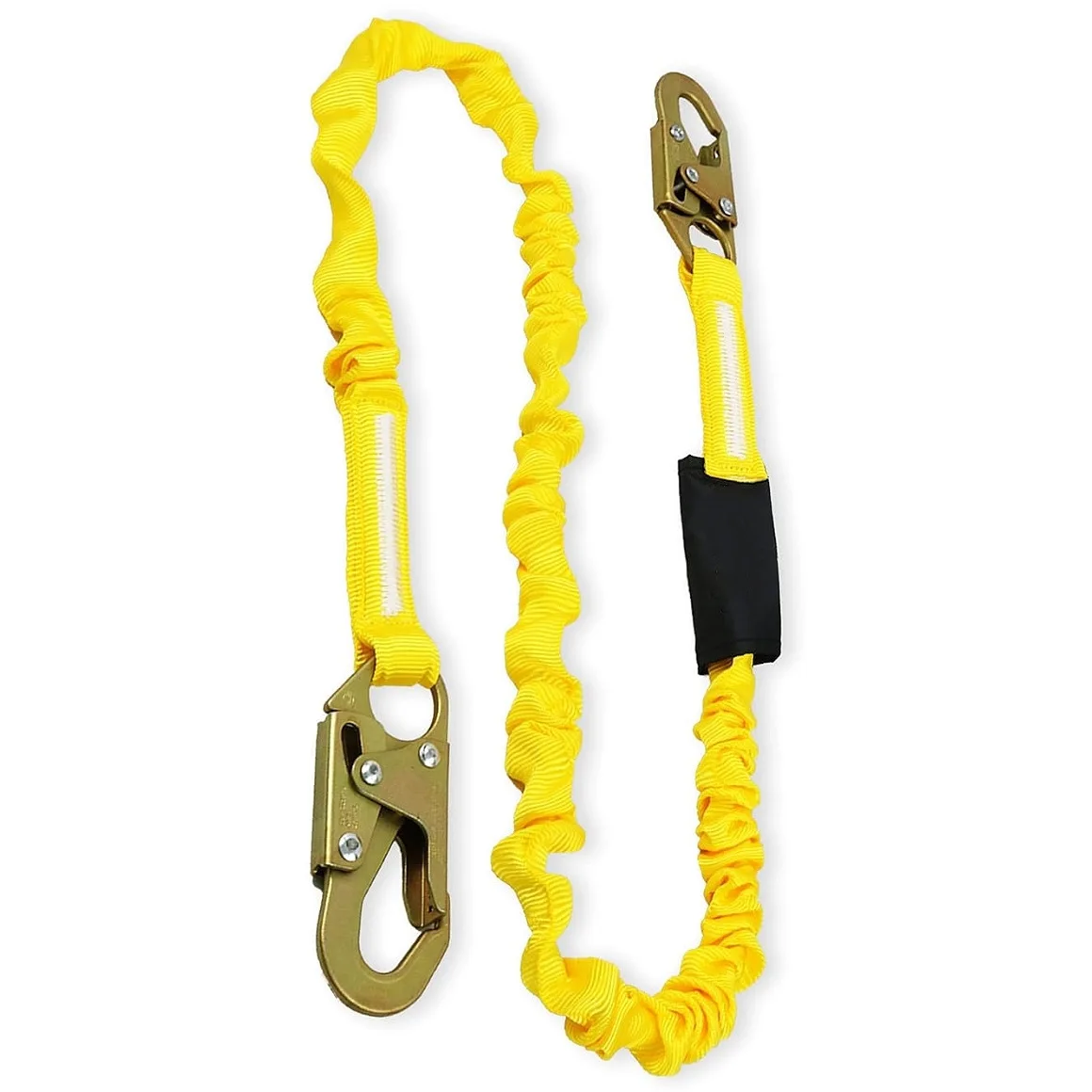 Adjustable Polyester Safety Harness with High Strength Elastic Safety Rope Lanyard Single Hook SND81 Work Positioning Climbing