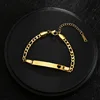 Gold - Curved card bracelet