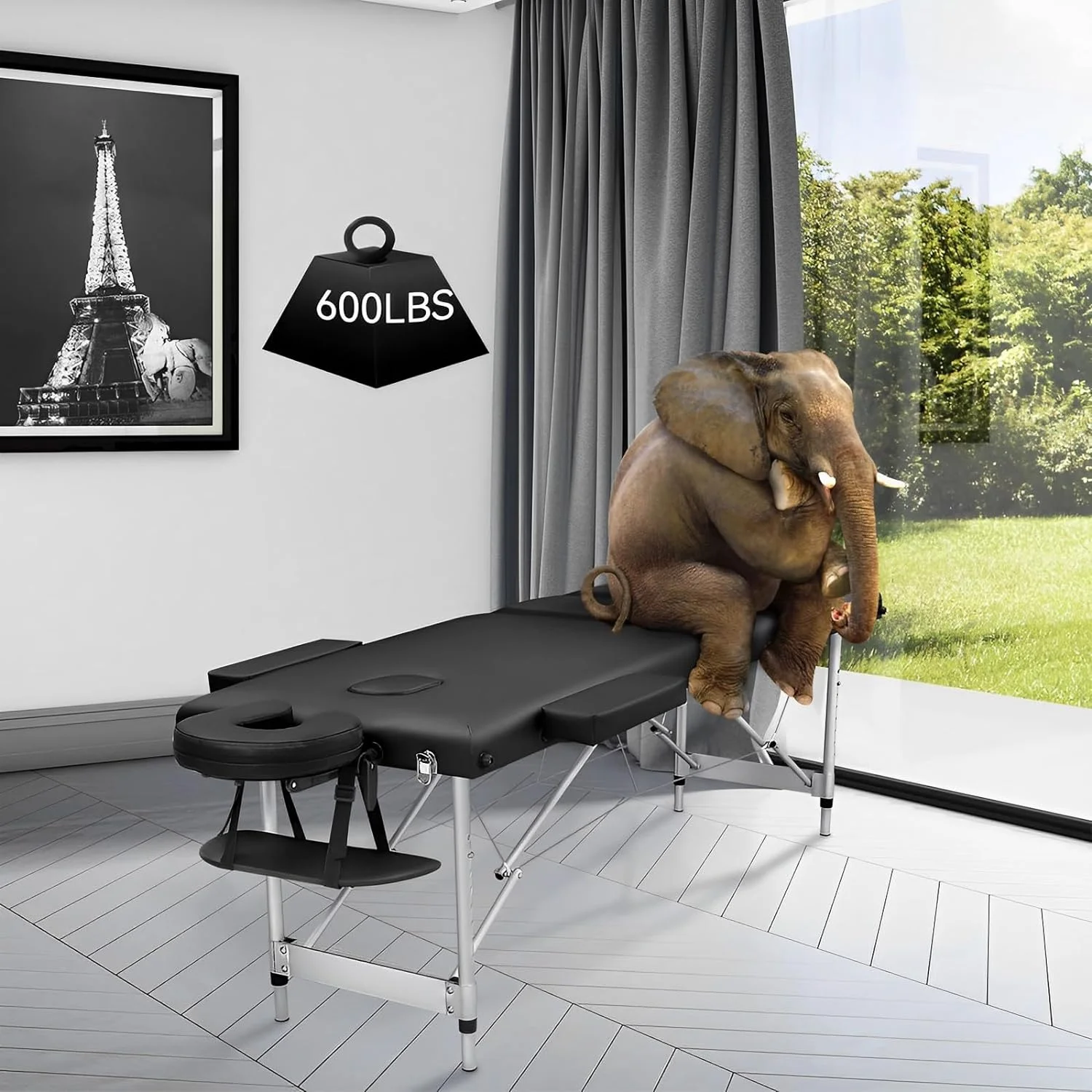 Foldable Spa Bed for Physical Therapy, Beautician, Tattoo Massage Table