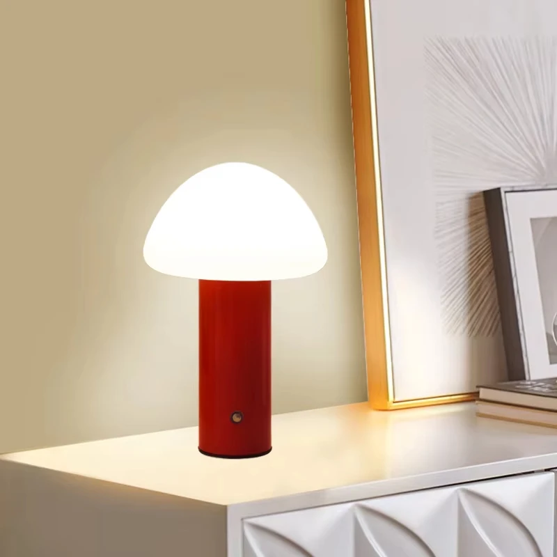 product mushroom shape rechargeable table lamp creative touch bluetooth connectivity clear bar nightlight for bedside  camping-41