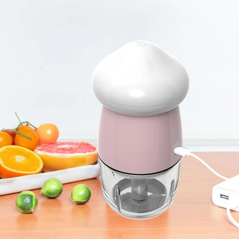 Manufacturer Hot Selling Portable 300ml glass chopping bowl Mini Rechargeable food mixer household blender