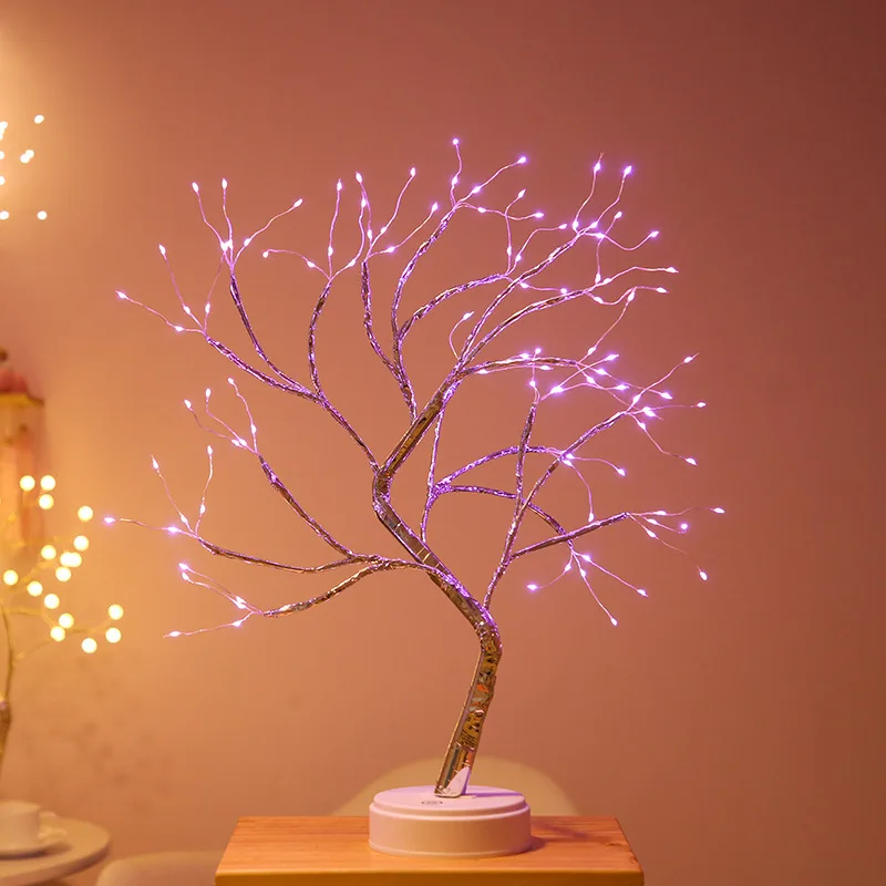 Firefly Bonsai Tree Light - 20'' Artificial Fairy Light Spirit Tree Lamp with 108 LED Lights