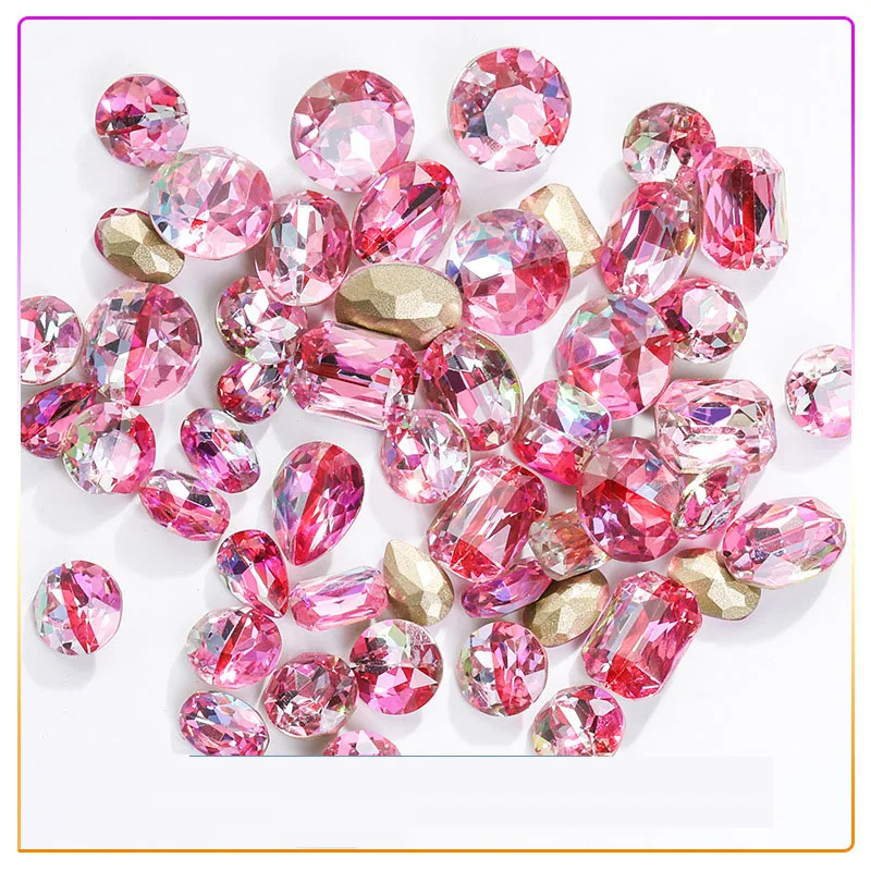 High Quality 3D Nail diamond Rhinestone  Drill Glittering Nail Art Decoration Wholesale