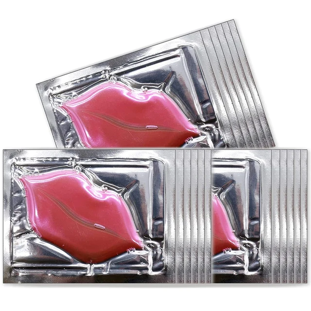 Lipmask Collagen Crystal Lip Masks Collagen Lip Pads Organic Hydrating Plumper Collagen Lip Sleeping Mask Sheet
