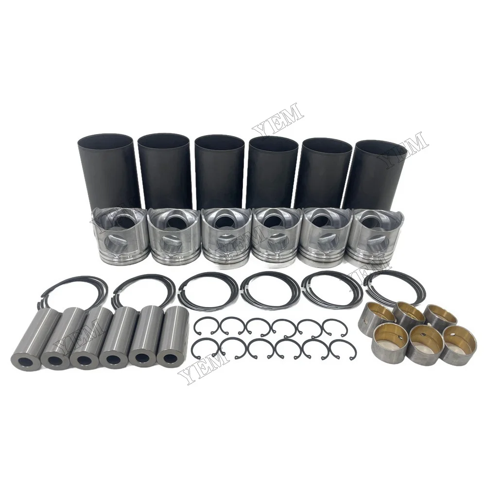 6D108 Cylinder Liner Kit Fits for Komatsu Industrial Engine Parts 2