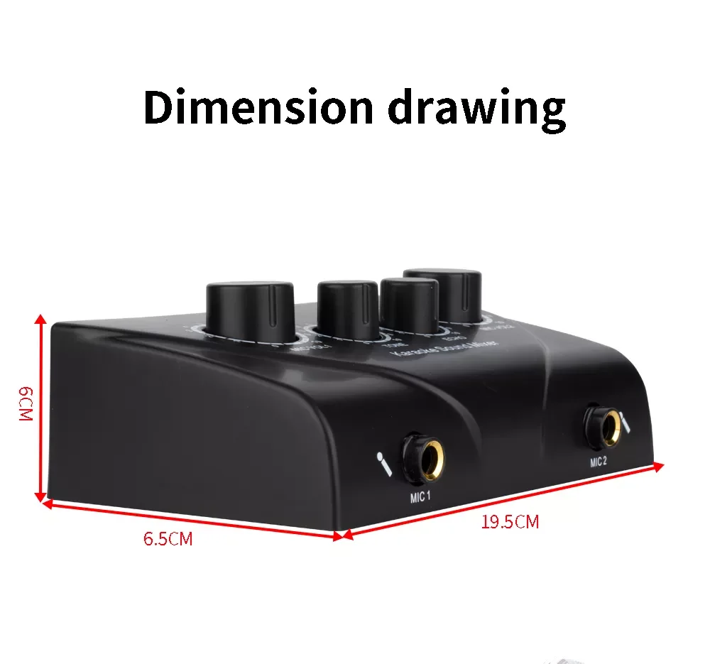 Karaoke Sound Mixer Professional Audio System Portable Mini Digital