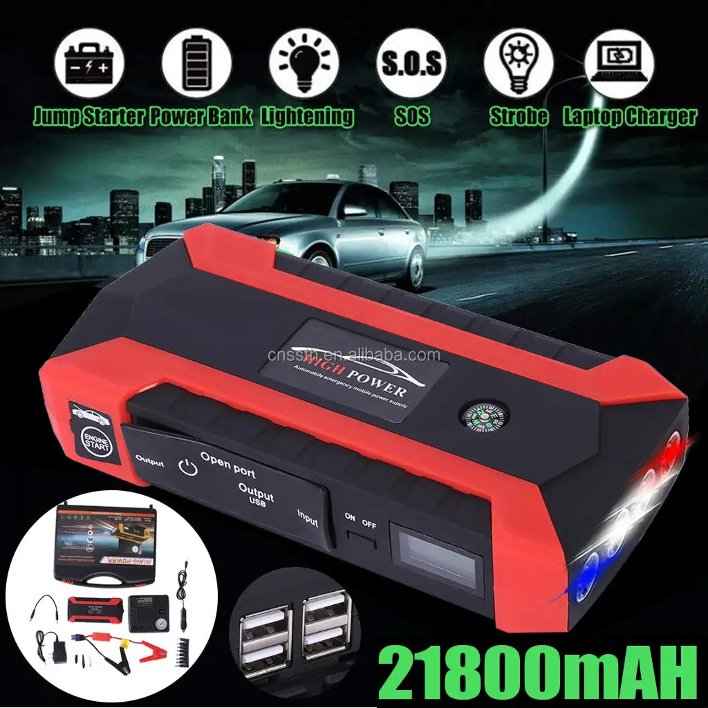 Emergency 20000mah Jumpstarter Super Capacitor Portable Car Jump