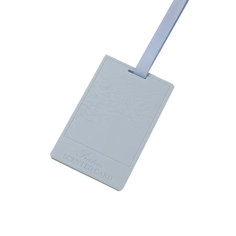 Custom Different Shape Scented Plastic Fragrance Cards Hanging Car air Freshener Gel Silicon Scented Perfume Cards