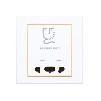 Electrical hotel shaver wall socket