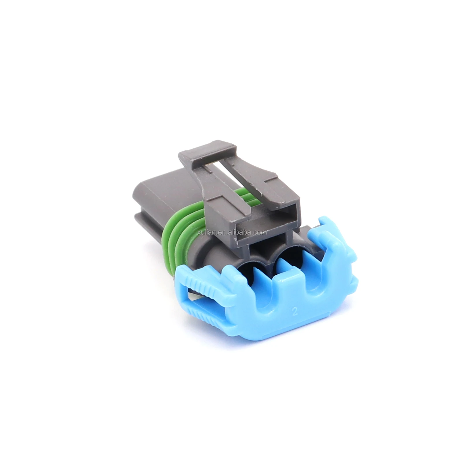 2 pin female 2.8MM waterproof bulkhead electrical connector 