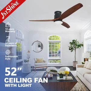 1stshine LED Ceiling Fan Wholesale OEM Color Flush Mount Dimmable Lighting Ceiling Fan with Remote Control