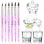 10PCS-Purple Nail Brush