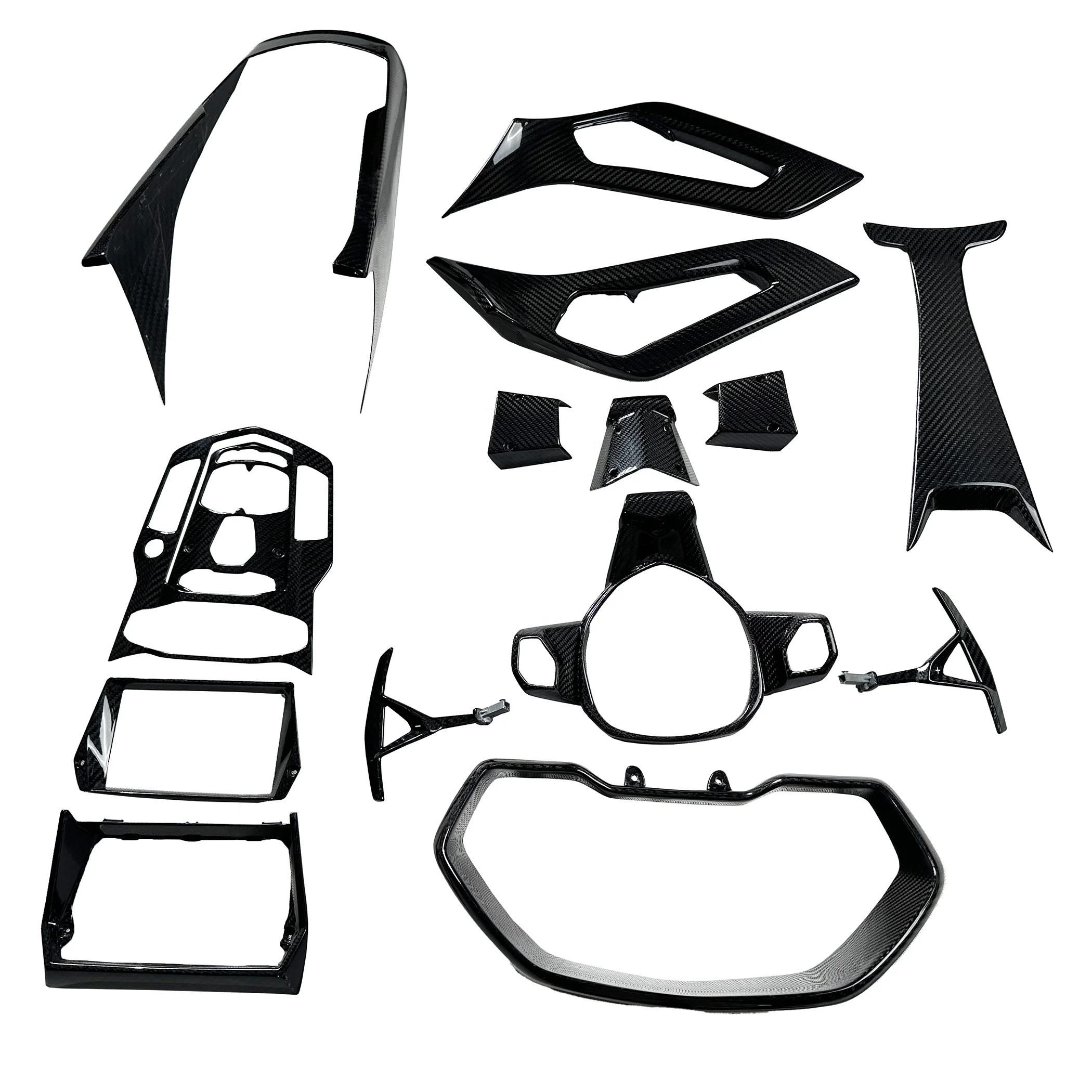 Z-ART Dry Carbon Fiber Interior Parts for Aventador