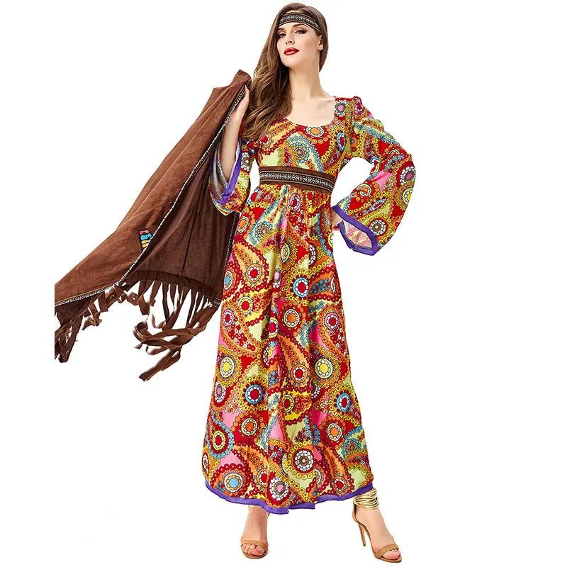 ᐈ Vendita Costume Da Hippie Luxe Donna | Don Carnevale - Foto 9