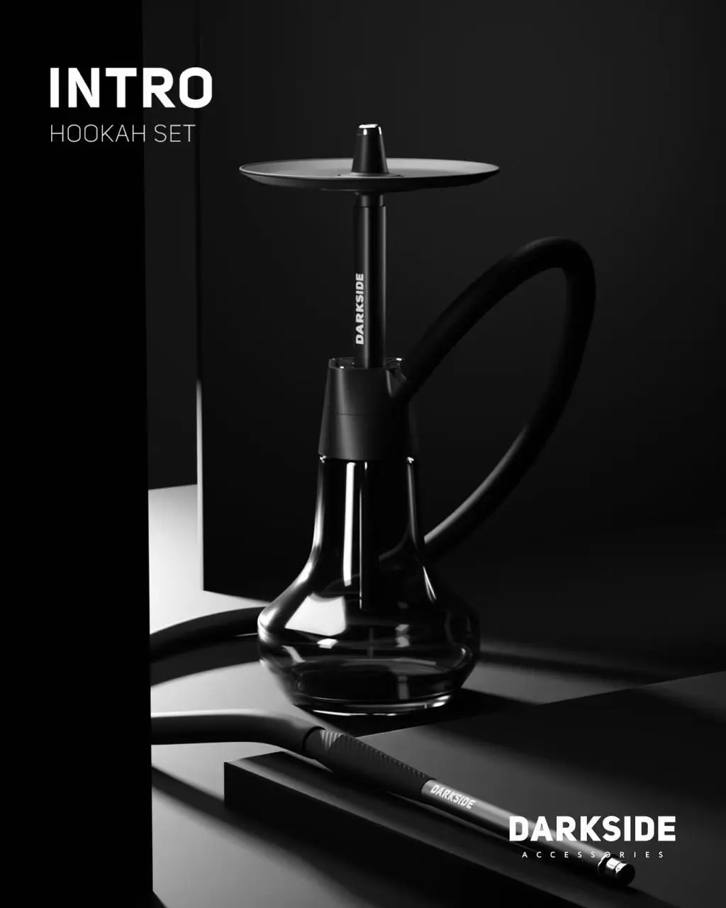 DARKSIDE Hookah Set - Luxurious Shisha with Glass Base DARKSIDE Hookah Set - Luxurious Shisha with Glass Base