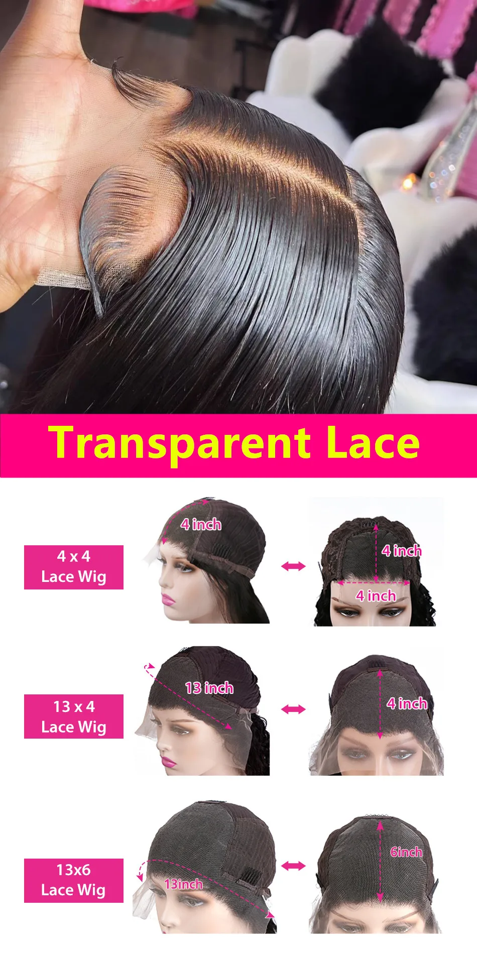 Cheap Short Bob Transparent Hd Lace Human Hair Wig 8-14inch Mink ...