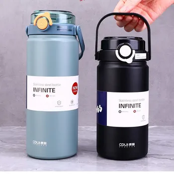 Free Sample Flasks Green With Rubber Base Vaccum Insulated Stainless Steel Water Bottle 2.5 Lt Vacuum Travel Tumbler