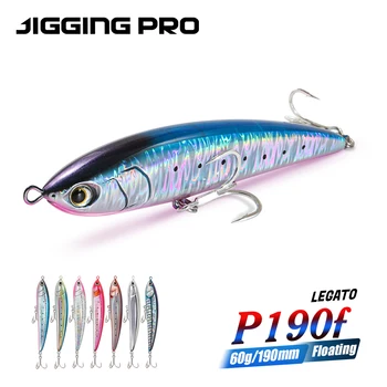 Jigging Pro 190mm 60g Hard Bait Pencil Fishing Lure ABS Material Floating Stick Bait for Saltwater Fish Ocean Boat Fishing Tuna – Metal Jig – view 4