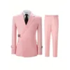 Traje y pantalón rosa