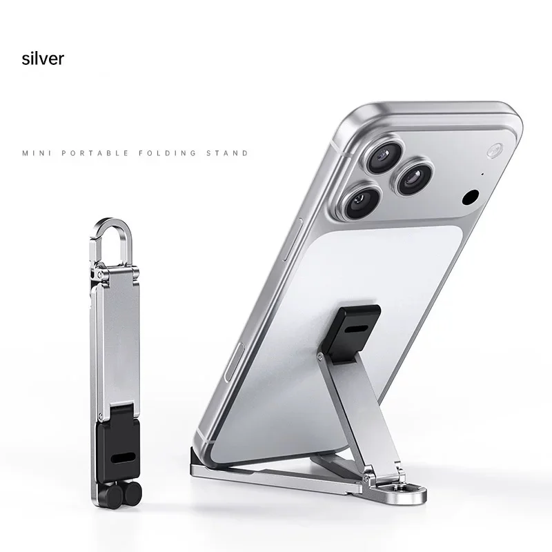 New Aluminum Alloy Mobile Phone Holder Portable Keychain Multifunctional Tablet Phone Universal Holder