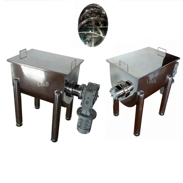 100L Ribbon Blender Powder Mixer with Wheels