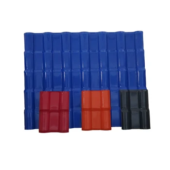 Customized ASA Synthetic Resin Roof Tile 2.5mm Thickness Easy To Install Pvc Roofing Sheet