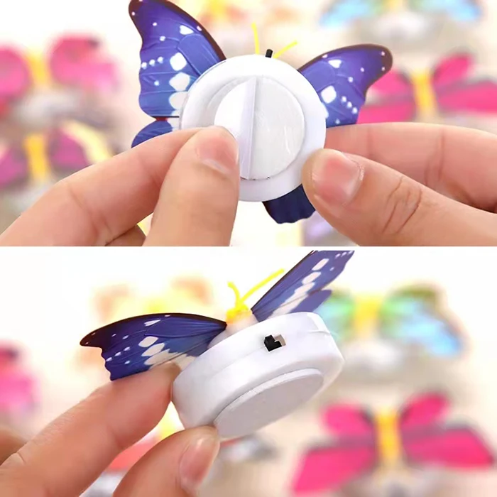 Wholesale 3D Butter Fly Sticker Wall Light - LED Night Light