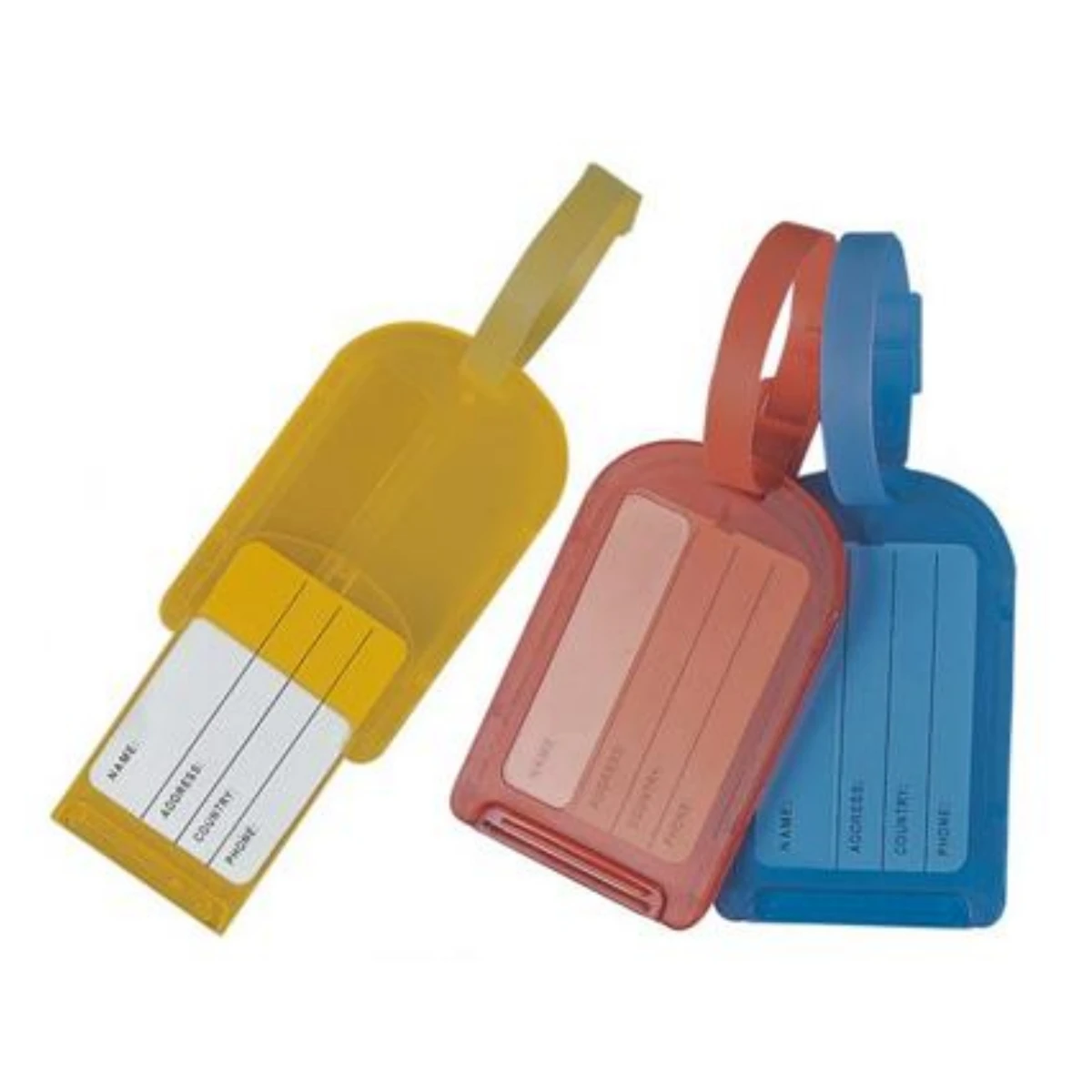 Travel Accessories Suitcase Shaped Plastic Luggage Connector Name Tags