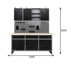 JZD Factory Multipurpose Garage Cabinets Storage Shelves Steel Tool Cabinet Work Table Work Benches Workbench With Drawers