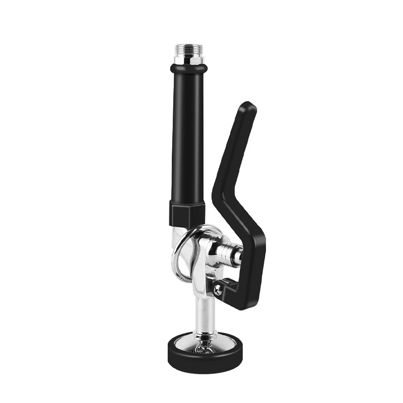 Heavy Duty Commercial Kitchen Faucet Water Saving Pre-Rinse Pull Shower Sprayer Brass Body for Modern Hotel