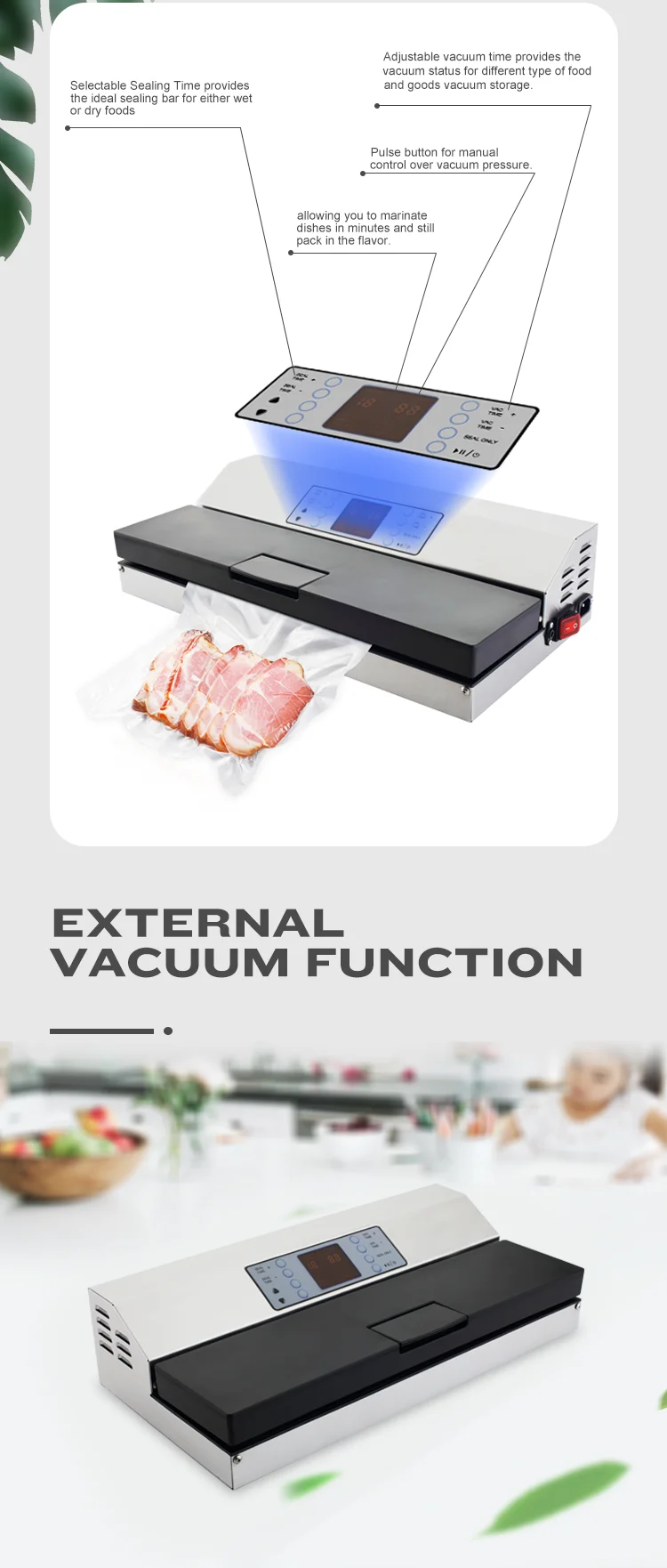 China Vacuum Sealer Double Chamber Vacuum Sealer Vacuum Packaging