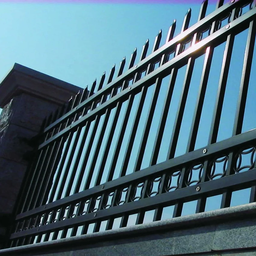 Fence Panels Powder Factory Customizable Galvanized Steel Wrought Iron Chinese Coated Black Pvc Coated Metal 3D Modeling Hotels