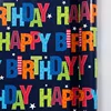 Birthday letters on black background