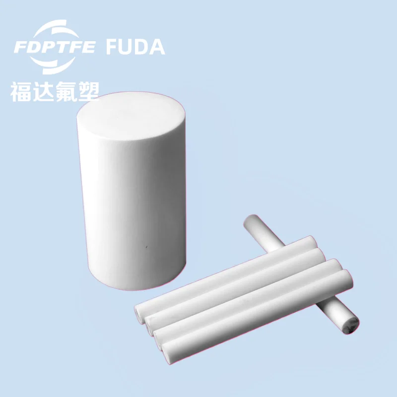 FUDA Modified Ptfe Taflon Ptfe Raw Material Carbon Filled Graphite Rod with More Abrasion Performance