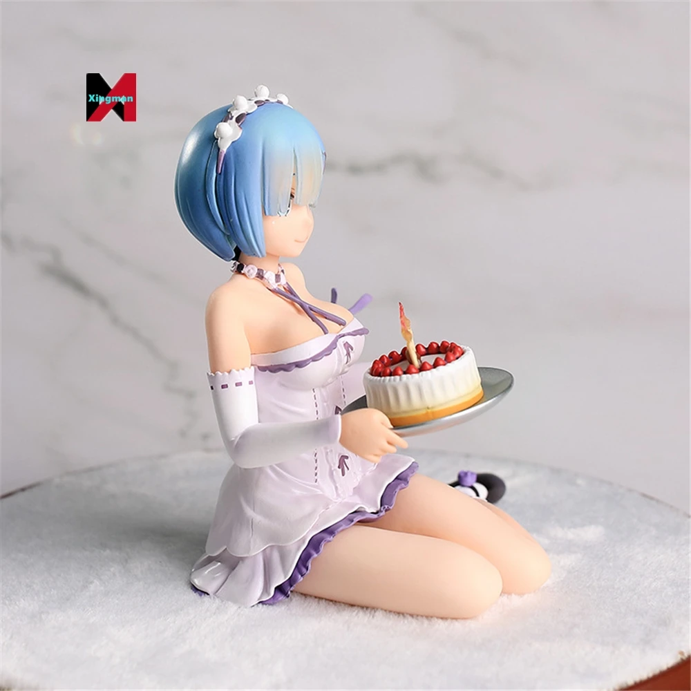 13cm Action Figure Re:life In A Different World From Zero Rem Re Zero  Birthday Cake Ver. PVC Collection Model Toy Birthday Gift - AliExpress