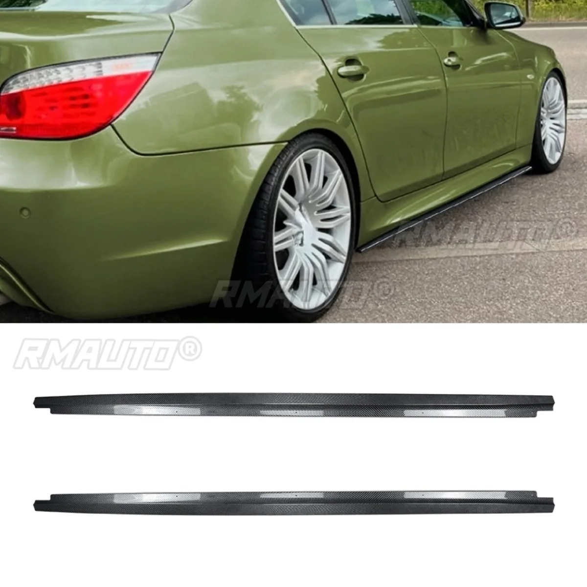 For BMW 5 Series E60 E61 M5 Sport 2005-2010 Car Side Skirt Lip